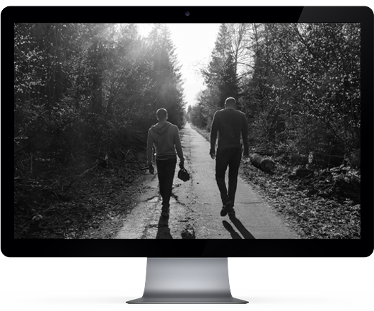 Men walking together